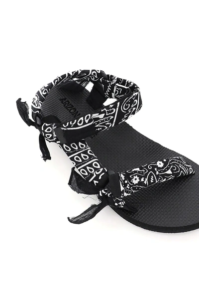 Shop Arizona Love Trekky Bandana Sandals In Black,white