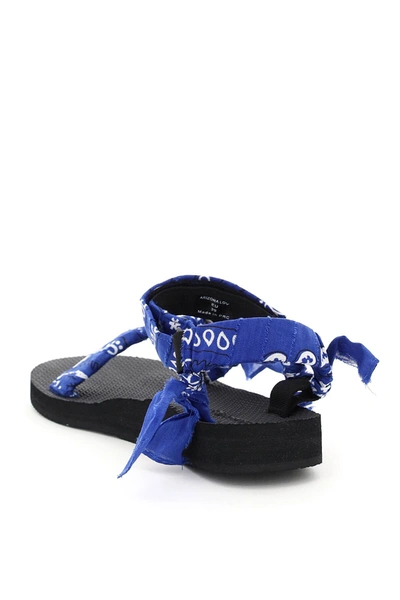 Shop Arizona Love Trekky Bandana Sandals In Blue,white
