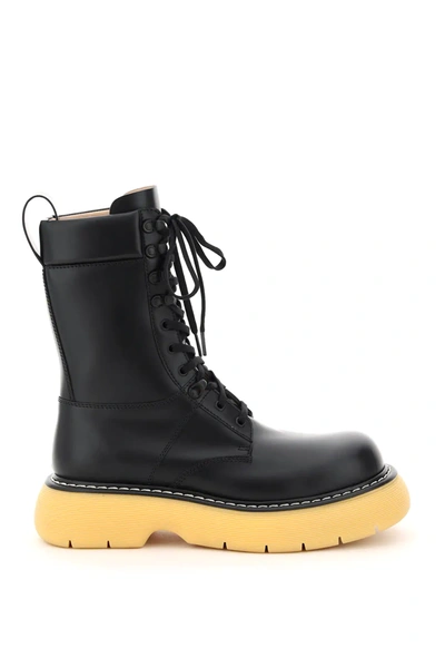 Bottega Veneta The Bounce Contrasting-sole Boots In Black | ModeSens