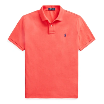 Shop Polo Ralph Lauren The Iconic Mesh Polo Shirt In Racing Red/c7315