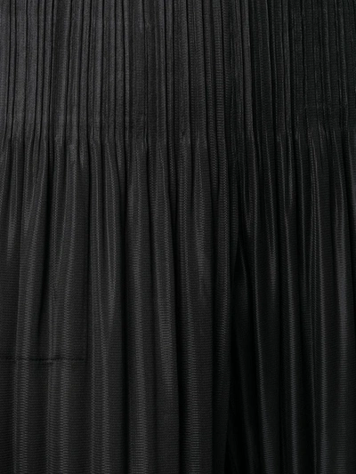 Issey Miyake Black Fluffy Basics Trousers In Black