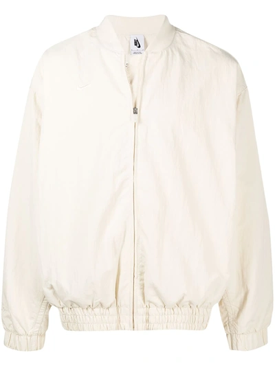 Shop Nike X Fear Of God Bomber Jacket In Neutrals