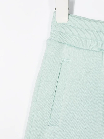Shop Dolce & Gabbana Straight-leg Track Shorts In Green