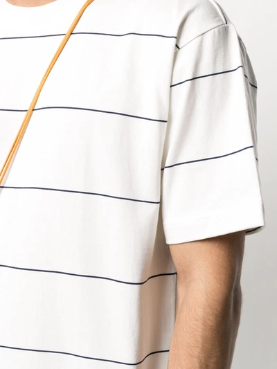Shop Levi's Fine Stripe Print T-shirt In Neutrals