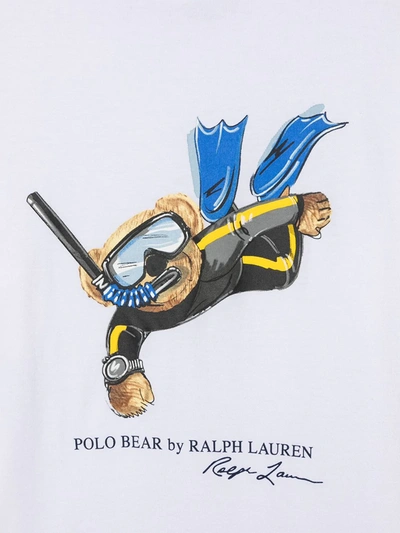 Shop Ralph Lauren Teen Polo Bear T-shirt In White