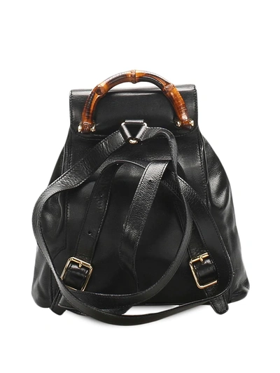 Pre-owned Gucci Multi-compartment Backpack In Black