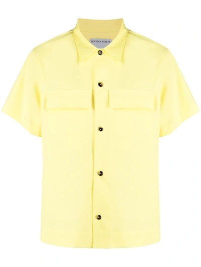 Shop Bottega Veneta Short-sleeve Shirt In Yellow