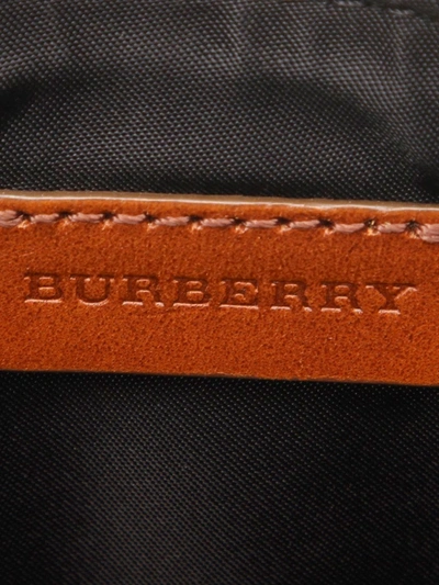 Pre-owned Burberry Printed Clutch Bag In Brown