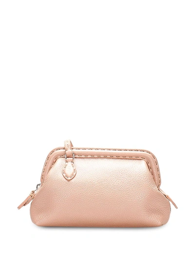 Pre-owned Fendi Selleria Clutch Bag In Pink