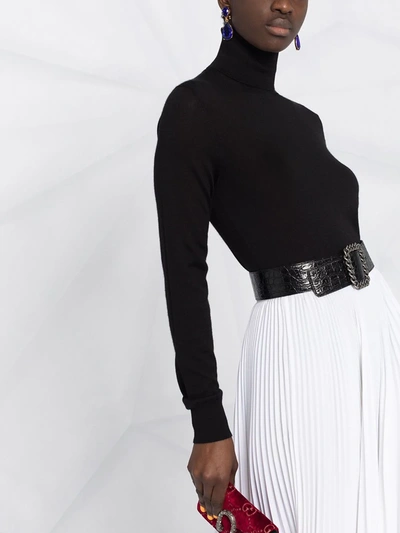 Shop Dolce & Gabbana Rollneck Long-sleeve Jumper In Black