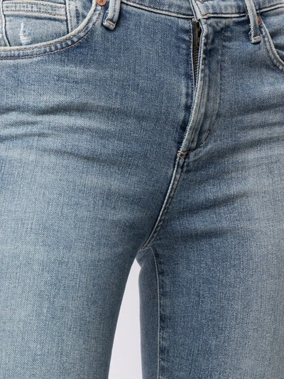 Citizen Of Humanity Cropped Skinny Cut Jeans In Blue