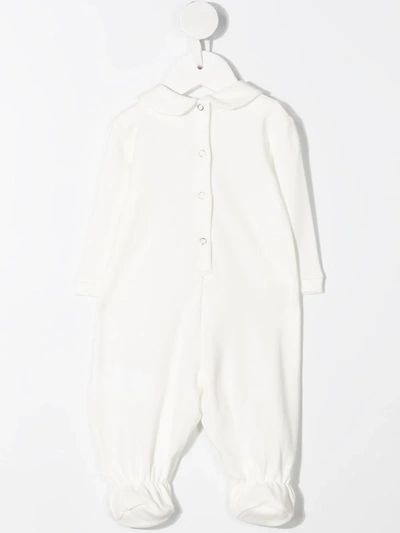 Monnalisa Bunny Print Babygrow In White