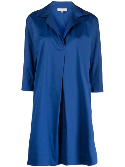 Shop Antonelli Shift Shirt Dress In Blue