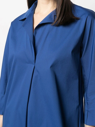 Shop Antonelli Shift Shirt Dress In Blue