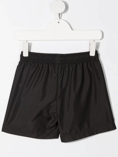 Shop Moschino Teddy Bear Print Swim Shorts In Black