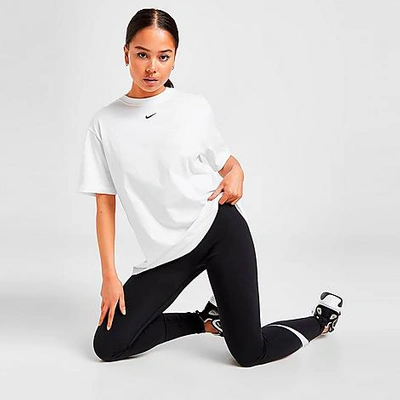 Shop Nike Women's Sportswear Essential Boyfriend T-shirt In White