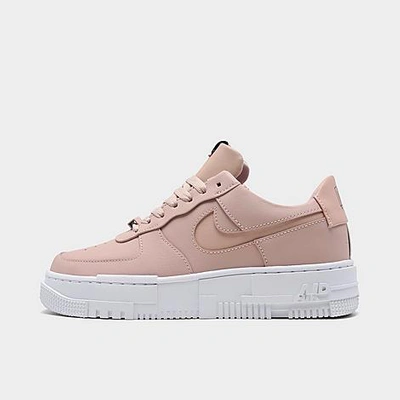 Nike Beige Air Force 1 Pixel Sneakers In Pink/pink | ModeSens