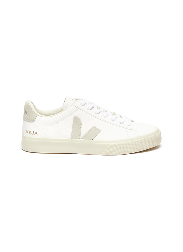 veja net sustain campo leather and vegan suede sneakers