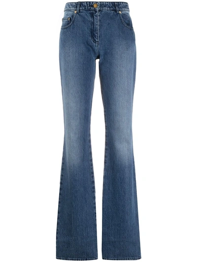 Shop Michael Michael Kors High-rise Bootcut Jeans In Blue