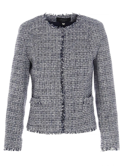 Shop Weekend Max Mara Ponte Jacket In Grey