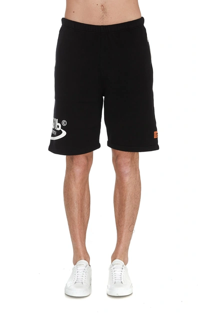 Shop Heron Preston Os Halo Shorts In Black