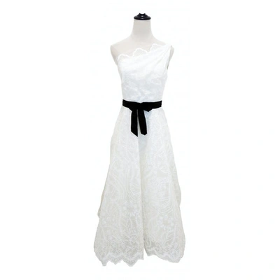 Pre-owned Marchesa White Silk Dresses