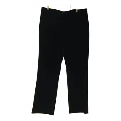 Pre-owned Theory Black Velvet Trousers