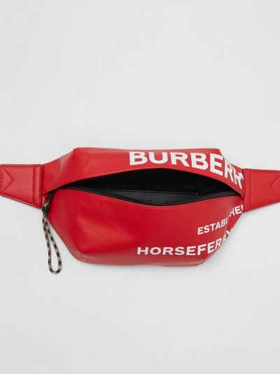 Shop Burberry Horseferry Pr In Bright Red/white