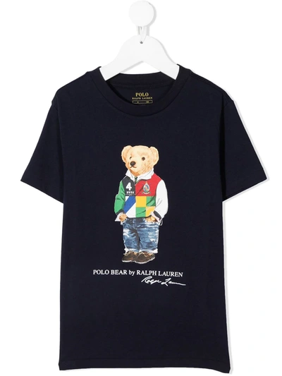 泰迪熊印花短袖T恤