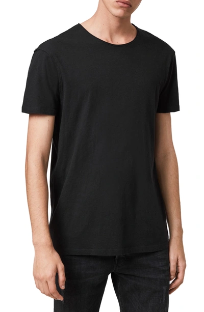 Shop Allsaints Slim Fit Crew Neck T-shirt In Jet Black