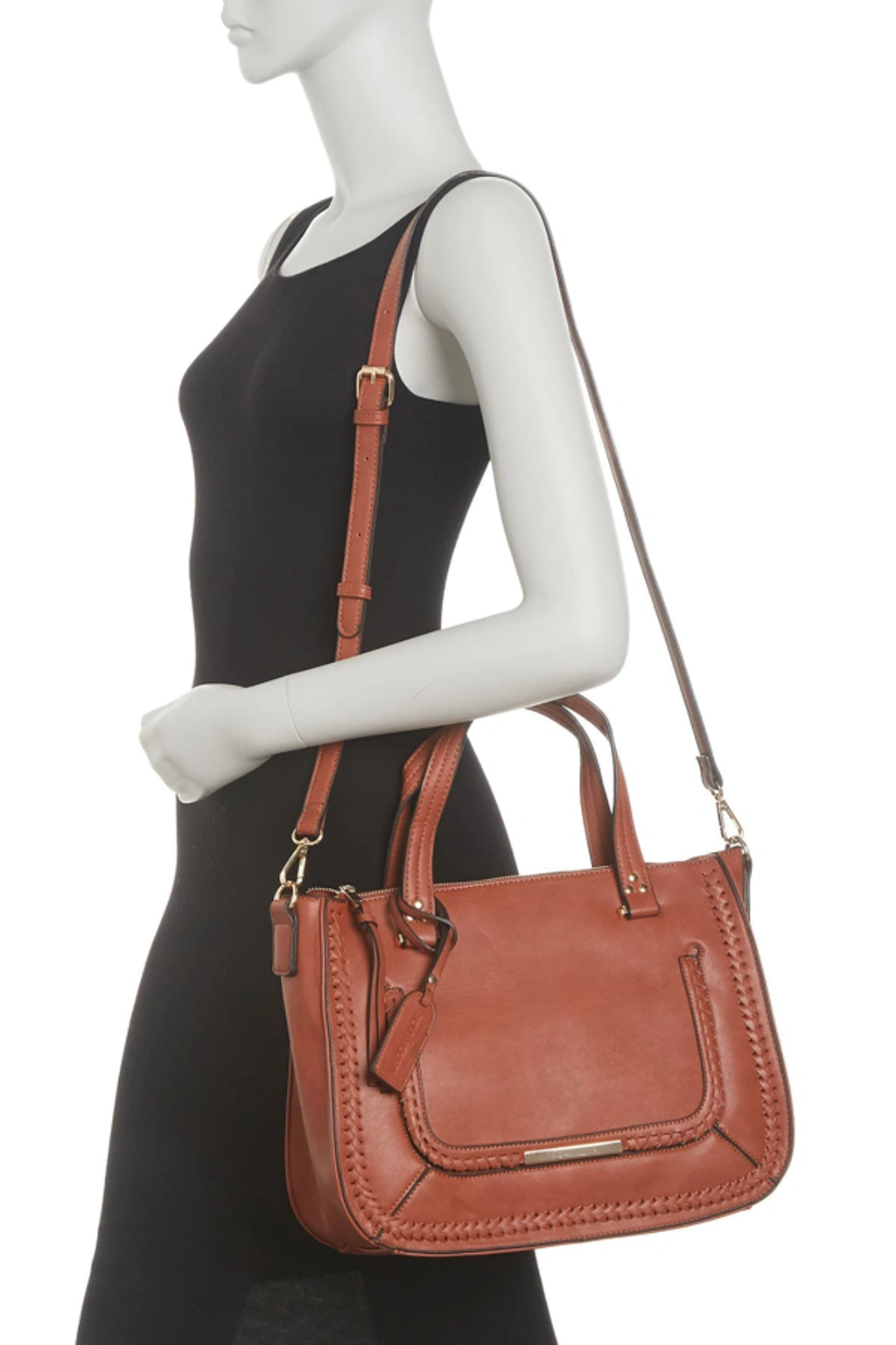 Sole Society Dayla Whipstitch Crossbody Bag In Mdbrown 04 ModeSens