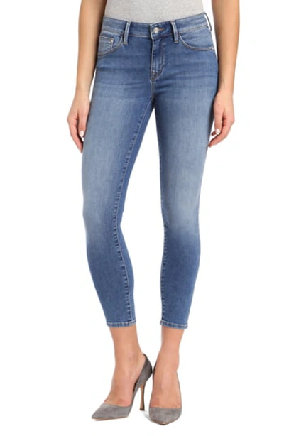 Shop Mavi Gold Adriana Stretch Super Skinny Ankle Jeans In Mid Supersoft