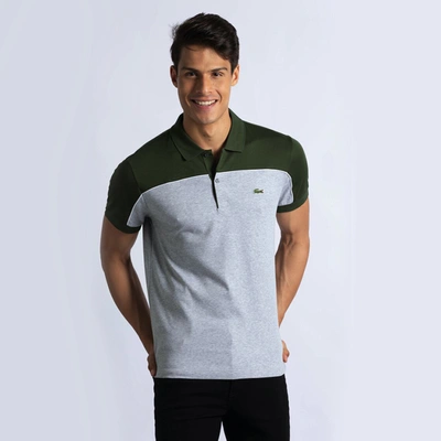 Pre-owned Lacoste Multicolor Regular Fit Piped Colourblock Polo Shirt 2xl  (available For Uae Customers Only) | ModeSens