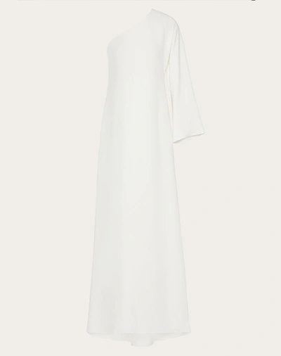 Shop Valentino Cady Couture Evening Dress In Ivory