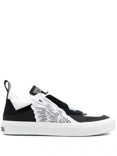 Shop Marcelo Burlon County Of Milan Side Wings Low-top Sneakers In Black