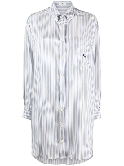 Shop Etro Camicia Ge01 In Blue