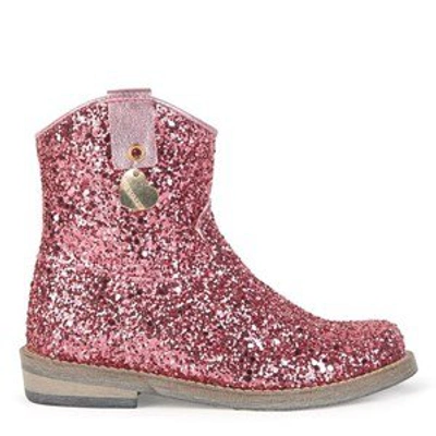 Shop Monnalisa Pink Glitter Boots