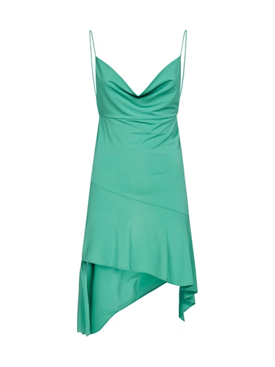 Shop Andamane Gemma Stretch Viscose Mini Dress In Emerald