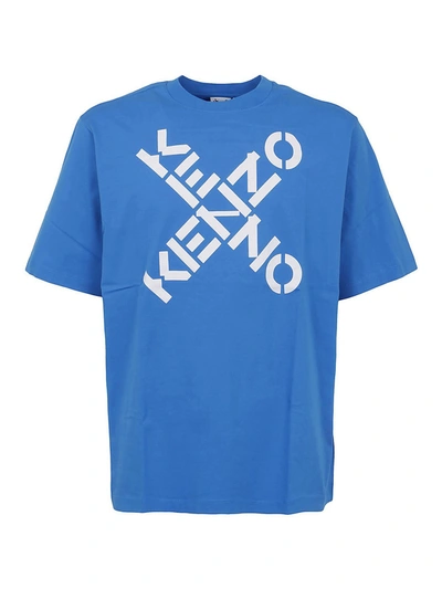 Shop Kenzo Big X T-shirt In Blue