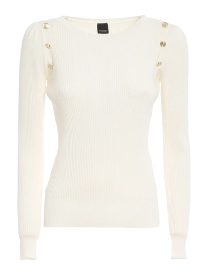 Shop Pinko Playmaker Jumper In White