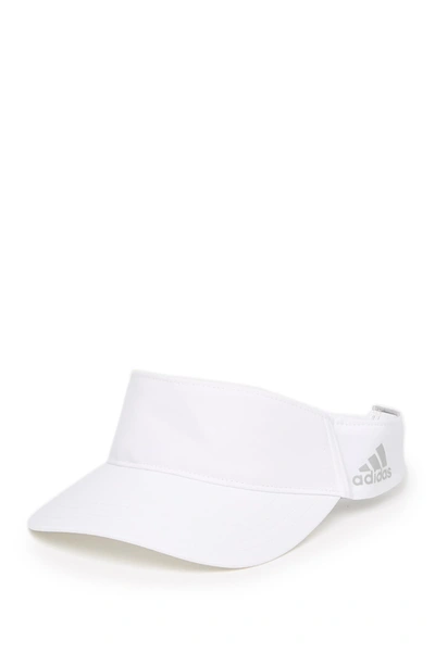 Shop Adidas Golf Crestable Heathered Visor In White