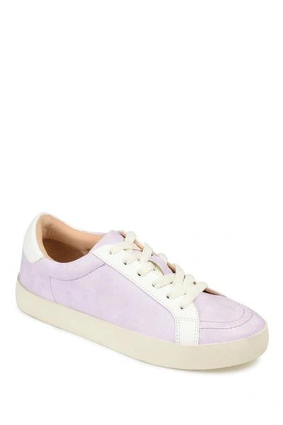 Shop Journee Collection Journee Edell Low Top Sneaker In Lavender