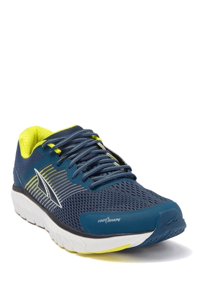Shop Altra Provision 4 Running Sneaker In Blue/lime