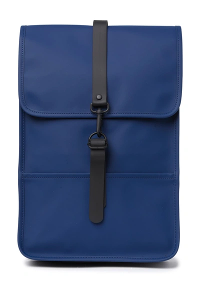 Shop Rains Mini Waterproof Backpack In Blue