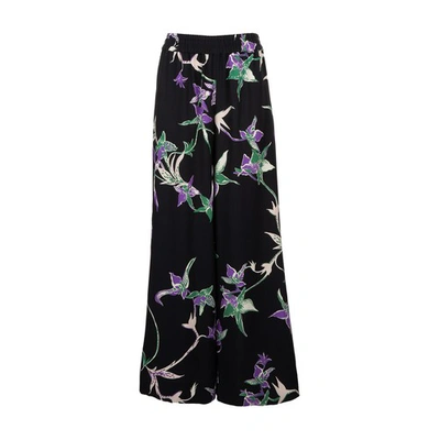 Shop La Doublej Palazzo Pants In Orchidee Nero