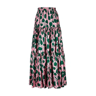 Shop La Doublej Big Skirt In Moses Rosa