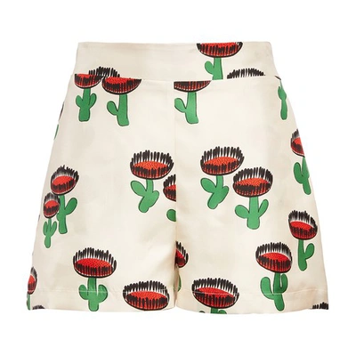 Shop La Doublej Boxer Shorts In Chirpy Cactus
