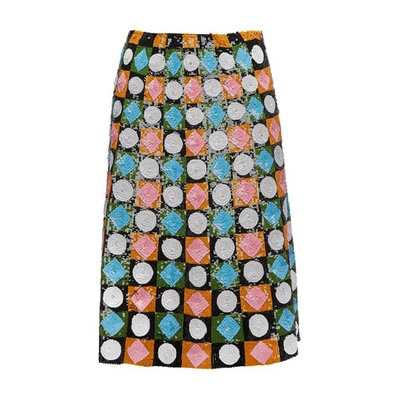 Shop La Doublej Sequin Skirt In Lucky Charms