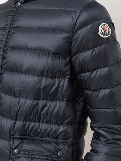 Shop Moncler Coats In Blu