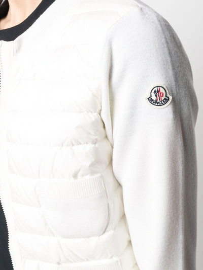 Shop Moncler Sweaters In Panna
